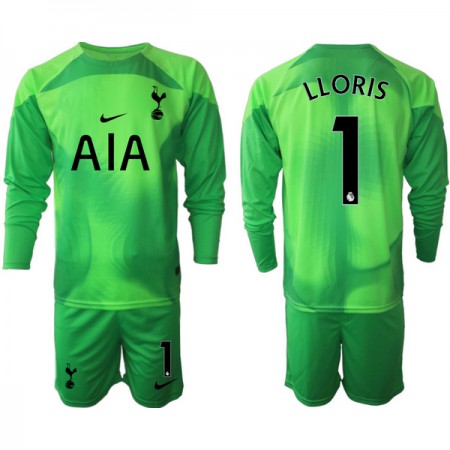 Virallinen pelipaita Tottenham Hotspur LLORIS 1 Maalivahti 2022-23 Pitkähihainen Vihreä - Lasten ( + Lyhyet housut ) Virallinen pelipaita Tottenham Hotspur LLORIS 1 Maalivahti 2022-23 Pitkähihainen Vihreä - Lasten ( + Lyhyet housut )